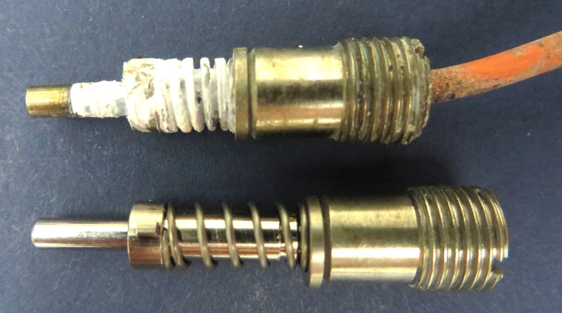 LONDON UNDERGROUND BEFORE AND AFTER CONNECTOR REPAIR